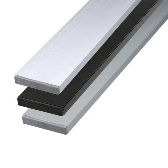 Elephant Geassembleerde Ligger Aluminium 1,3×7×180 cm Antraciet – Compleet met Gemonteerde Kapjes