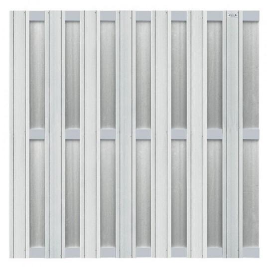 Elephant schuttingplank houtcomposiet FSC/GRS – grijs met 2 V-groeven (1,3 x 14,5 x 180 cm, 4 stuk