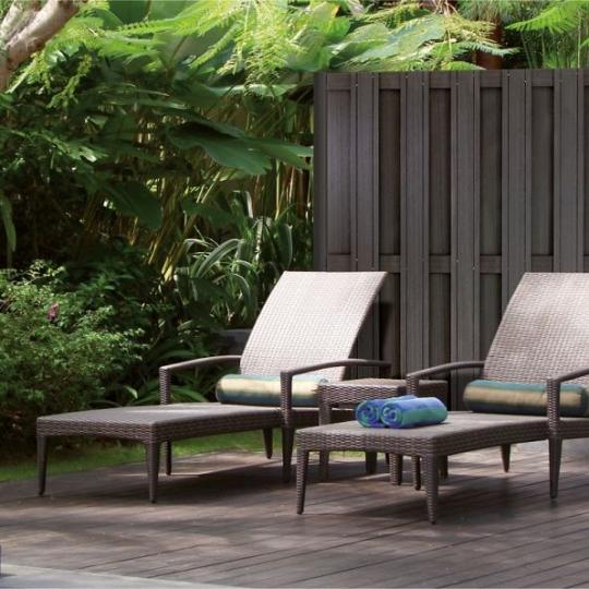 Elephant schutting Design houtcomposiet FSC/GRS 3,9x180x180 cm antraciet met antraciet aluminium lig