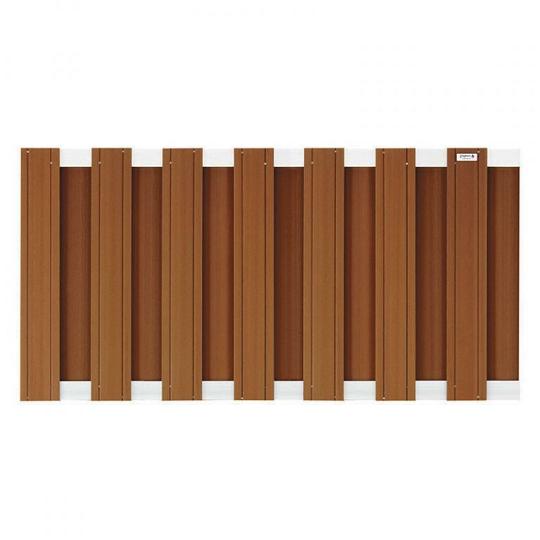 Elephant Schutting Design houtcomposiet halfhoog bruin – duurzaam en modern