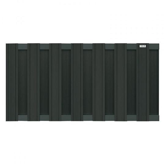 Elephant Schutting Design houtcomposiet halfhoog antraciet – duurzaam en modern