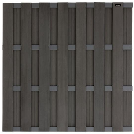 Elephant schutting Basic houtcomposiet antraciet – duurzaam, modern en onderhoudsarm