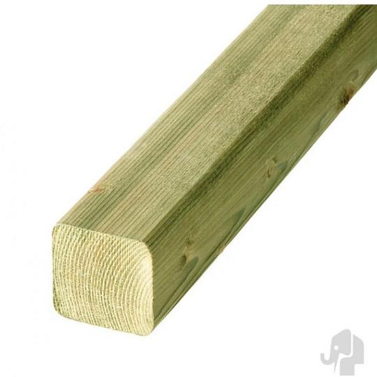 Elephant geschaafde paal verduurzaamd Vuren FSC 6,9x6,9x270 cm – ongepunt