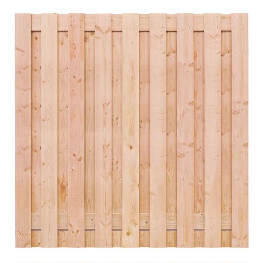 Elephant rechte schutting XL Douglas PEFC 4,5x200x200 cm – RVS bevestigd