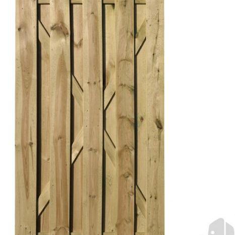 Elephant tuindeur XL verduurzaamd Grenen PEFC  3,9x100x200 cm met vlak geschaafde planken