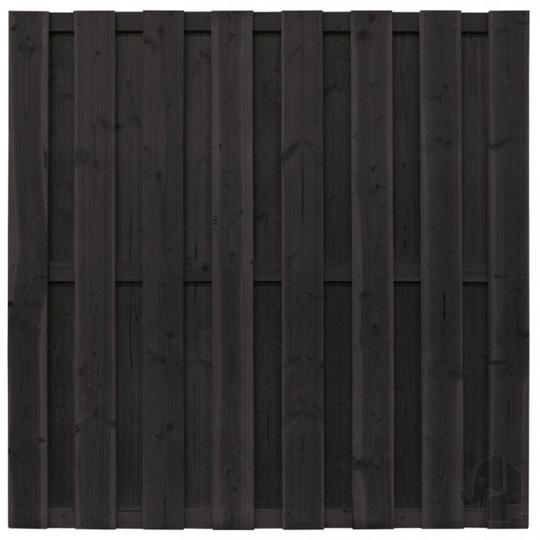 Elephant Rechte Schutting Grenen FSC Zwart Gelakt – Duurzaam, Stijlvol en Onderhoudsvriendelijk