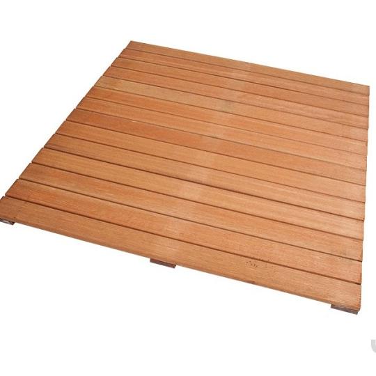 Elephant terrastegel Bangkirai hardhout 3 x 100 x 100 cm – fijn ribbelprofiel