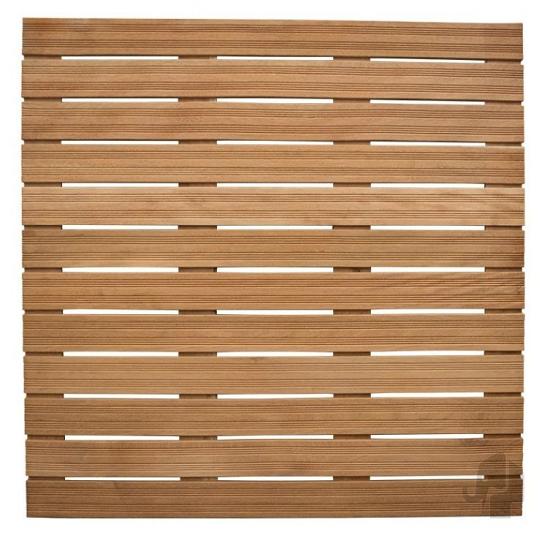 Elephant terrastegel duurzaam hardhout FSC – 2,4 x 100 x 100 cm – semi-ribbel profiel