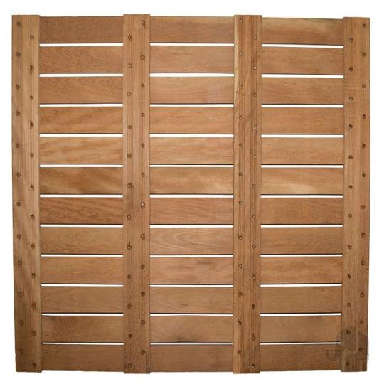 Elephant terrastegel duurzaam hardhout FSC – 2,4 x 100 x 100 cm – semi-ribbel profiel