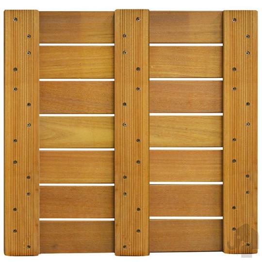 Elephant terrastegel Bangkirai hardhout 3 x 50 x 50 cm – fijn ribbelprofiel