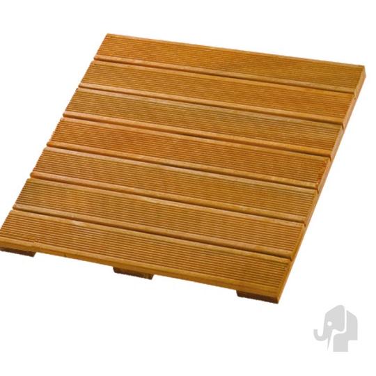 Elephant terrastegel Bangkirai hardhout 2,4 x 50 x 50 cm – fijn ribbelprofiel