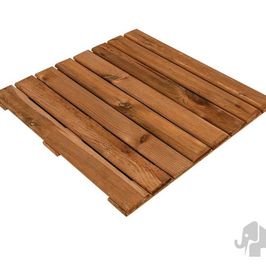 Elephant Terrastegel Bruin Verduurzaamd Grenen FSC 2,2 x 50 x 50 cm – Vlak Geschaafd