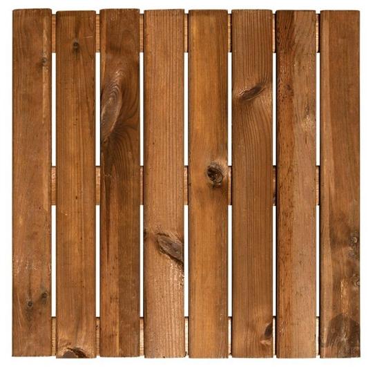 Elephant Terrastegel Bruin Verduurzaamd Grenen FSC 2,2 x 50 x 50 cm – Vlak Geschaafd