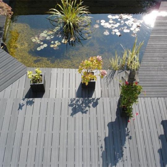 Elephant vlonderplank (clip) houtcomposiet FSC/GRS 21x145x3600mm 2 stuks antraciet semi-ribbel / vla