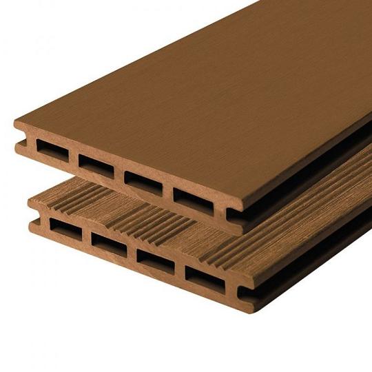 Elephant vlonderplank (clip) houtcomposiet FSC/GRS – Bruin – 2,1 x 14,5 x 225 cm (4 stuks)