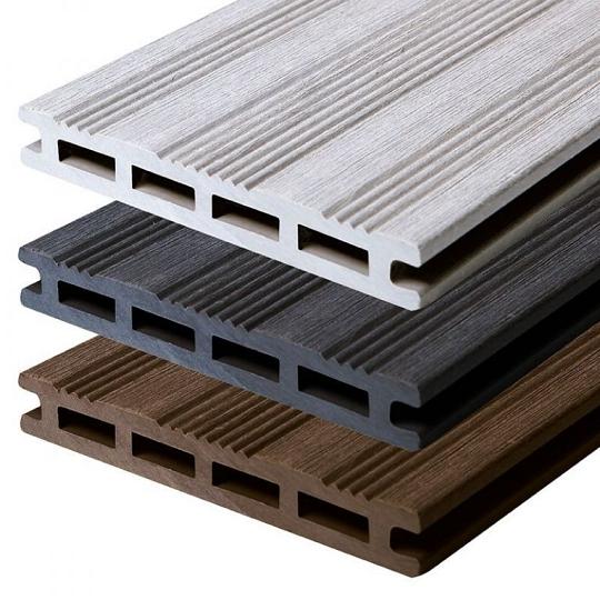 Elephant vlonderplank (clip) houtcomposiet FSC/GRS - Bruin – 2,1 × 14,5 × 500 cm (2 stuks)