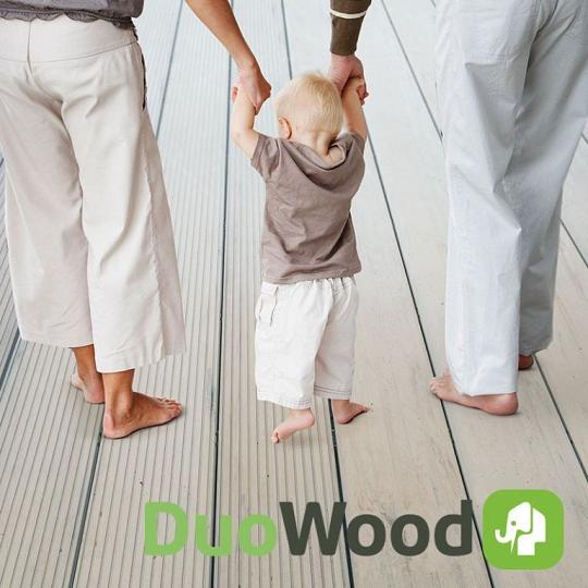 DuoWood Vlonderplank XWB Houtcomposiet – Bi-Color Riviera 2,5x25x500 cm