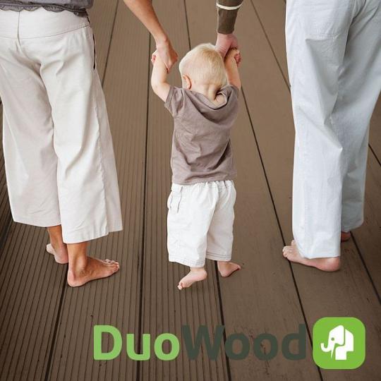 DuoWood Vlonderplank XWB Houtcomposiet – Bi-Color Douala 2,5x25x300 cm