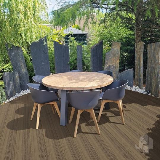 Elephant vlonderplank naadloos houtcomposiet FSC 2,1x14x500 cm – co-extrusie eiken houtnerf