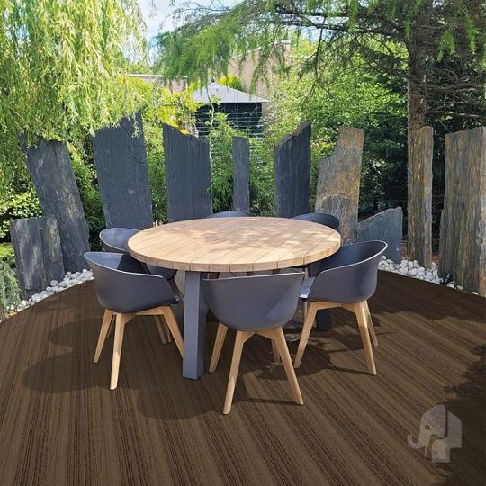 Elephant vlonderplank naadloos houtcomposiet FSC – Natural Dark Brown – 2,1 x 14 x 500 cm co-ex Natu