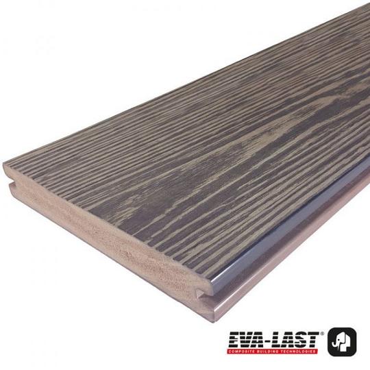Eva-Last vlonderplank (clip) houtcomposiet FSC – Apex Driftwood Grey – 2,4 × 19 × 300 cm