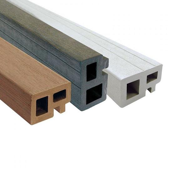 Elephant onderbalk / kantprofiel houtcomposiet FSC – antraciet (3x5x225 cm, 2 stuks)