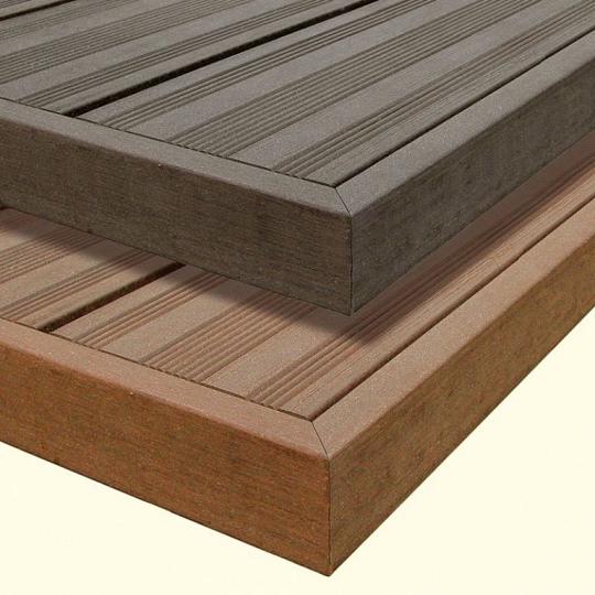 Elephant onderbalk / kantprofiel houtcomposiet FSC – antraciet (3x5x225 cm, 2 stuks)