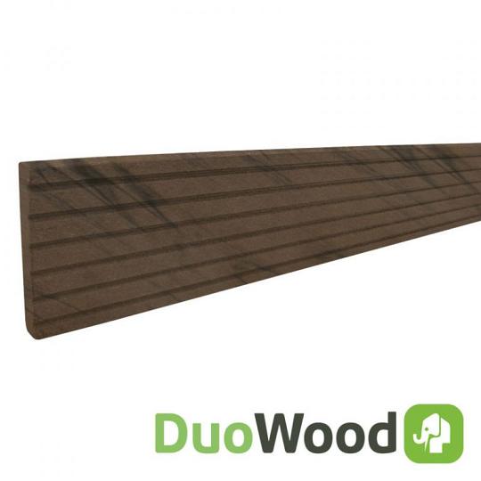 DuoWood Afdekprofiel/Plint Houtcomposiet FSC 1,1x7,1x220 cm – Douala (Bi-Color Bruin)