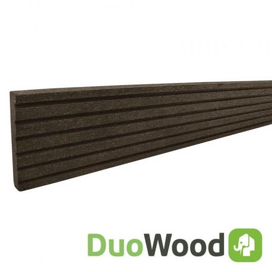 DuoWood Afdekprofiel/Plint Houtcomposiet FSC 1,1x7,1x220 cm – Lava (antraciet)