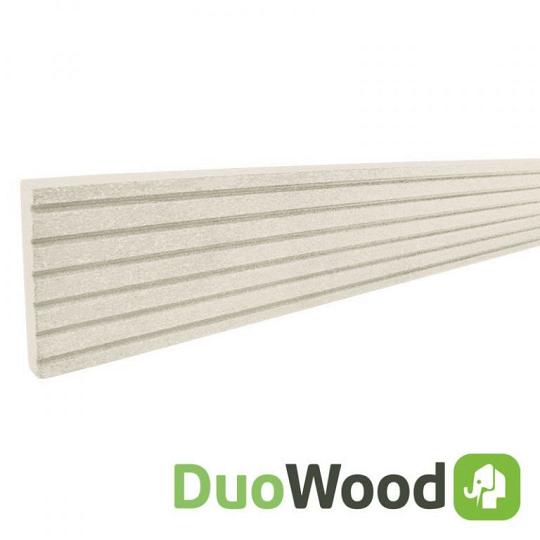 DuoWood Afdekprofiel/Plint Houtcomposiet FSC 1,1x7,1x220 cm – Riviera  (Bi-Color grijs)