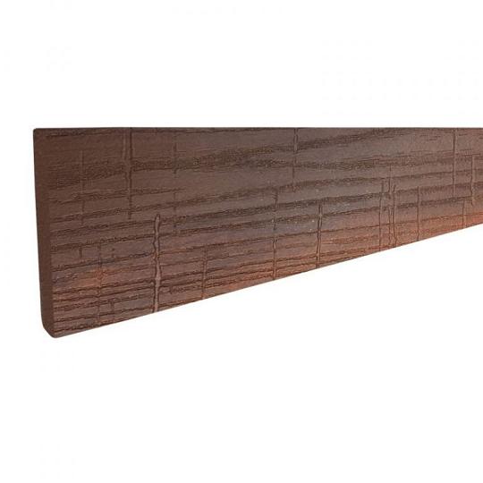 Eva-Last afdekprofiel / plint houtcomposiet FSC – Ipé houtnerf / gevlamd