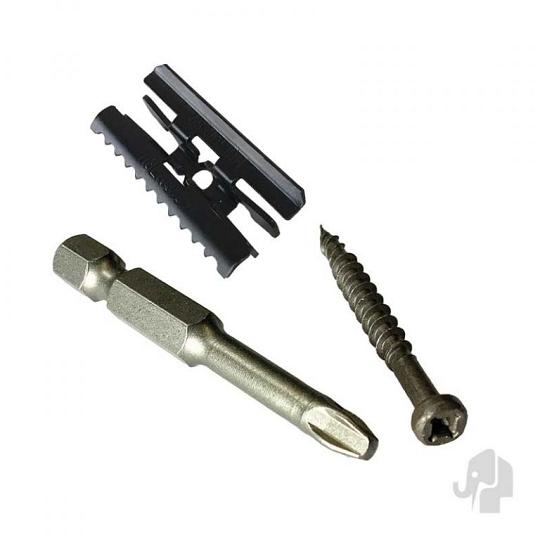 Eva-Last clips Hulk (tbv I-series/Apex) staal  125 stuks zwart incl. schroeven+bitje
