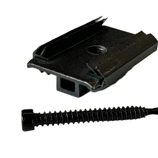 Elephant TOP Clip universeel tussenclips RVS zwart gepoedercoat  100 stuks incl schroeven + bitje tb