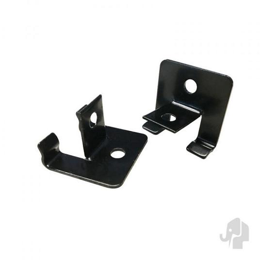 DuoWood eindclips RVS zwart gepoedercoat – 25 stuks