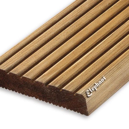 Elephant Vlonderplank Bruin Verduurzaamd Vuren FSC – 2,8 x 14,5 x 360 cm