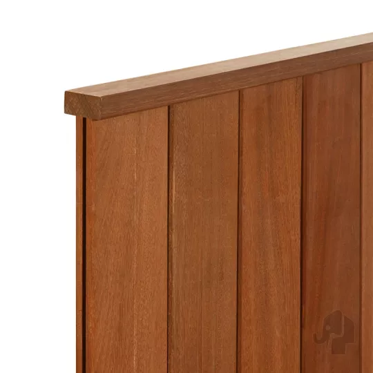 Elephant damwand profiel Azobé hardhout – mes en groef 3×18,5 (19,5) × 200 cm