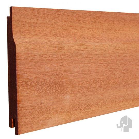 Elephant Rabatdeel Kapur Hardhout 1,8 x 12,7 (14,4) x 305 cm – Geschaafd met Mes en Groef Profiel