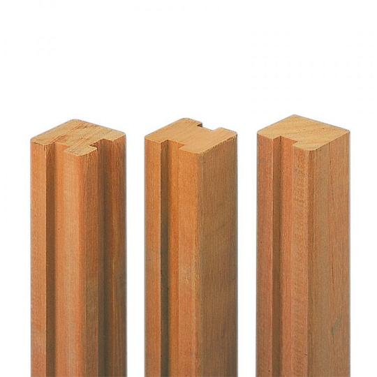 Elephant Geschaafde Tussenpaal Bangkirai Hardhout 7x7x275 cm – Duurzame kwaliteit voor strakke tuina