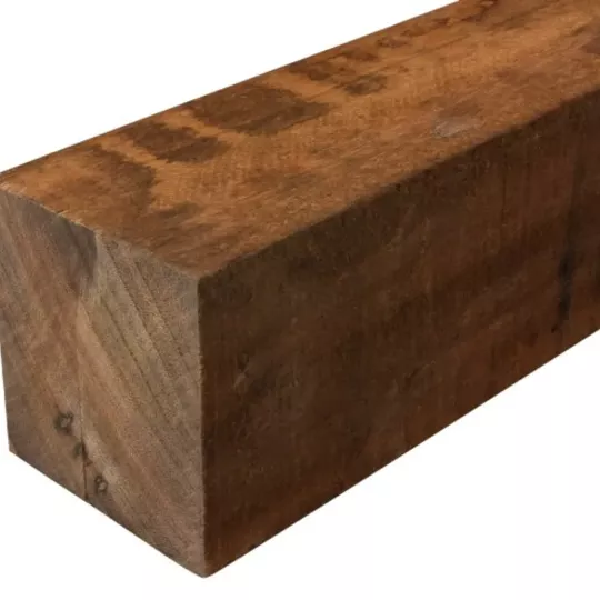 Elephant Paal Gezaagd Angelim Vermelho FSC Hardhout 10x10x350 cm – Sterk, Duurzaam en Ideaal voor Bu