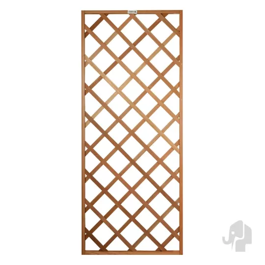 Elephant trellis met kader – duurzaam hardhout FSC – 75x180 cm – diagonale latten RVS geschroefd