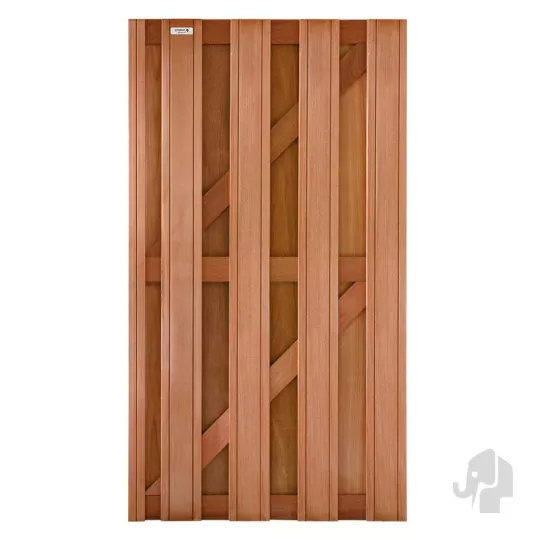 Elephant tuindeur Kempas FSC hardhout 4,1 x 90 x 180 cm – duurzaam en stijlvol