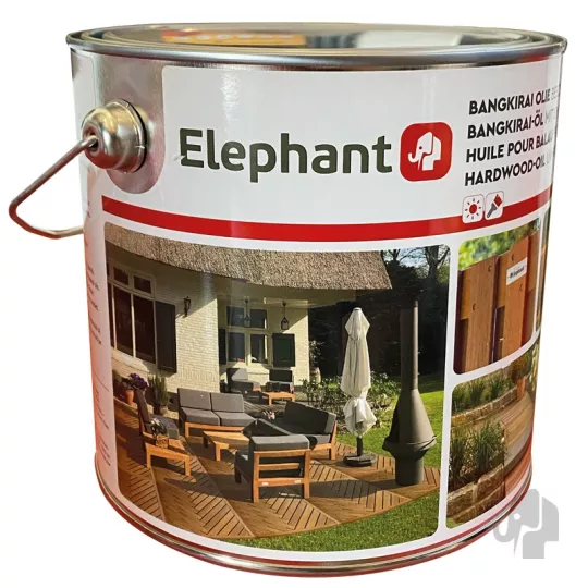 Elephant Bangkirai/hardhout olie  2,5 liter blik