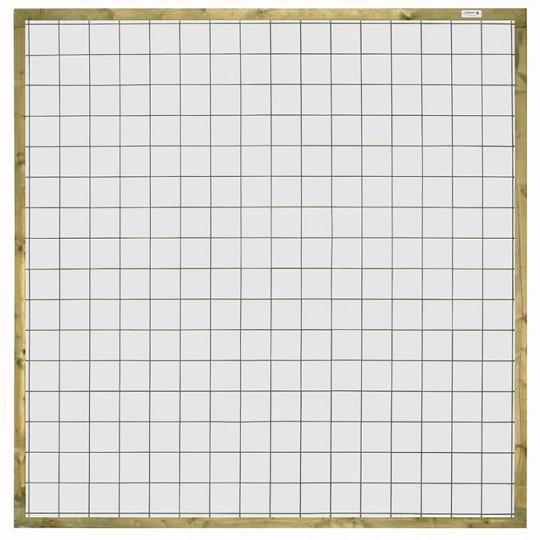 Elephant draadmat schutting met kader Vuren FSC  1800x1800mm verduurzaamd Vuren / maaswijdte 10cm >