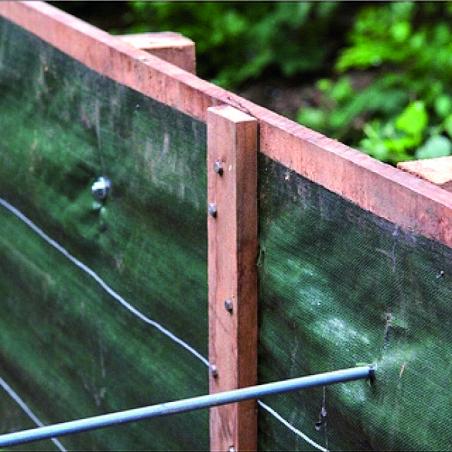 Beschoeiingsschot hardhout 100x250 cm – Duurzame bescherming voor uw oever