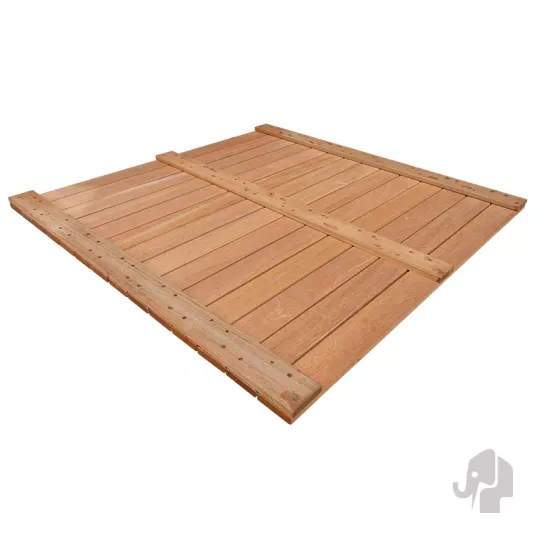 Elephant terrastegel Bangkirai hardhout 3x100x100 cm – vlak geschaafd