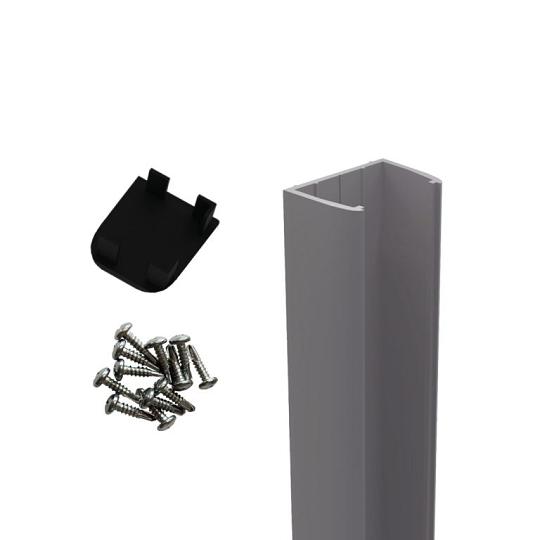 Boston kap en schroeven voor muur/hoekprofiel RAL9005