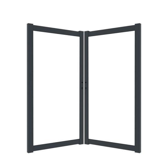 Boston maatwerk Dubbele poort groot max (B) 400cm (H) 200cm incl insteekslot