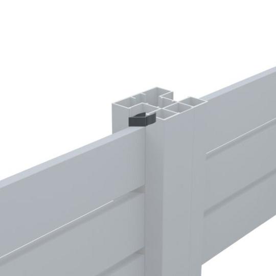 Boston plastic rhombus wedges 15º-10mm RAL9005 22st Links + 22st rechts