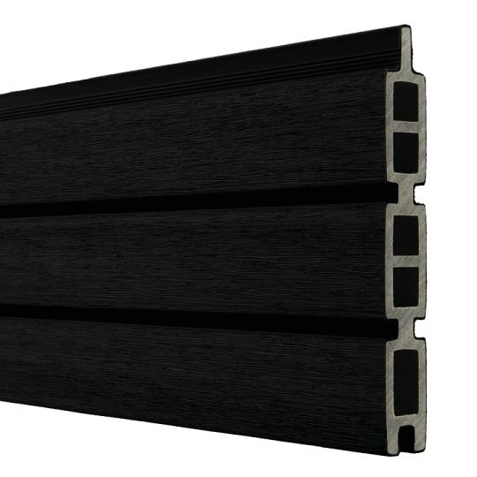 WPC Premium Fence Board Ebony Black – 21 × 160 mm (wb 150 mm)