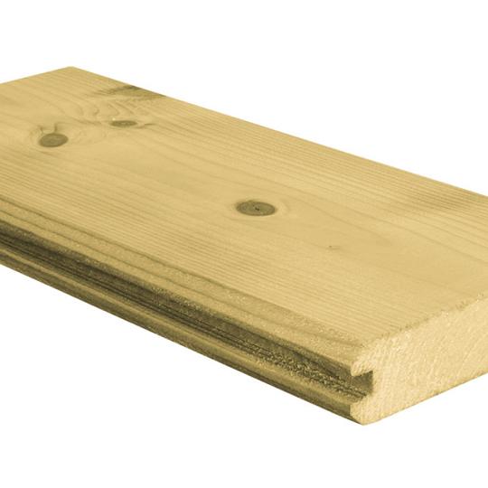 Groen Vuren Blokhutprofiel 2,8×13,5×420 cm – Duurzaam, stijlvol en veelzijdig